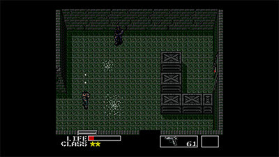 Metal Gear MSX2 gameplay: tank encounter