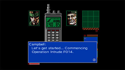 Metal Gear 2 codec call with Colonel Campbell